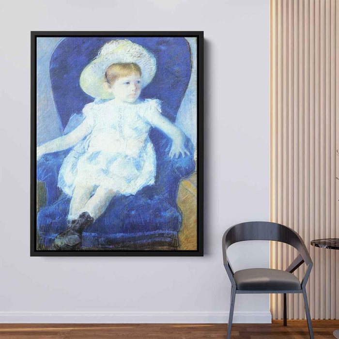 Elsie in a Blue Chair (1880) by Mary Cassatt - Canvas Artwork