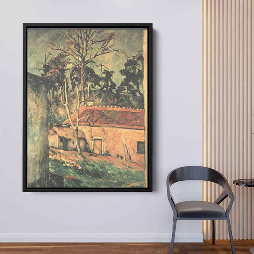 Farmyard at Auvers (1880) by Paul Cezanne - Canvas Artwork