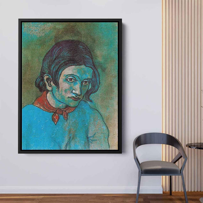 Female Head (1902) by Pablo Picasso - Canvas Artwork