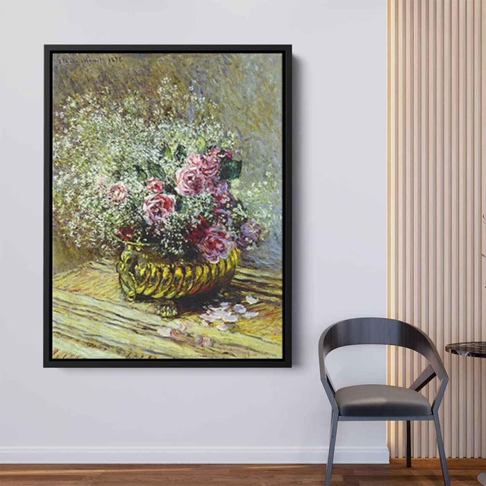Flowers in a Pot (1878) by Claude Monet - Canvas Artwork