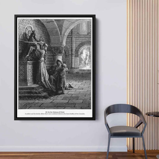 For the Defense of Christ by Gustave Dore - Canvas Artwork