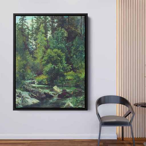 Forest River by Ivan Shishkin - Canvas Artwork