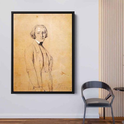 Franz Liszt by Jean Auguste Dominique Ingres - Canvas Artwork