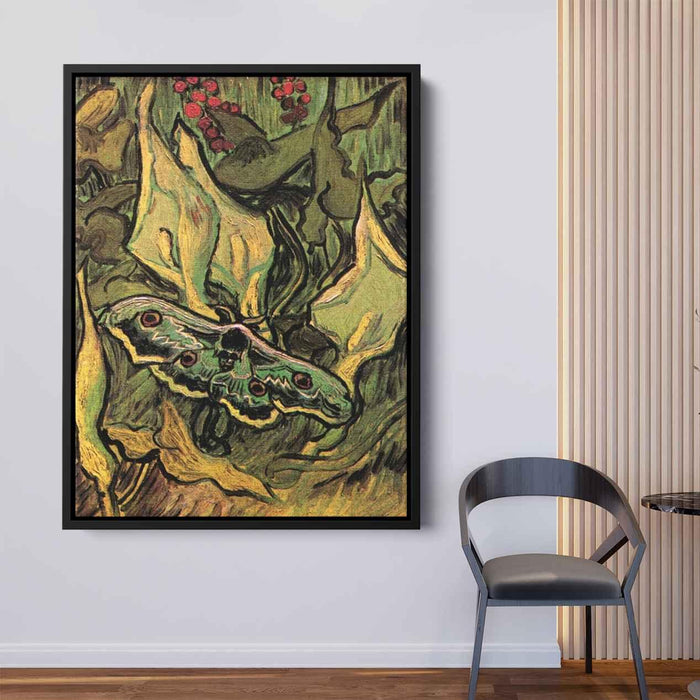 Great Peacock Moth (1889) by Vincent van Gogh - Canvas Artwork