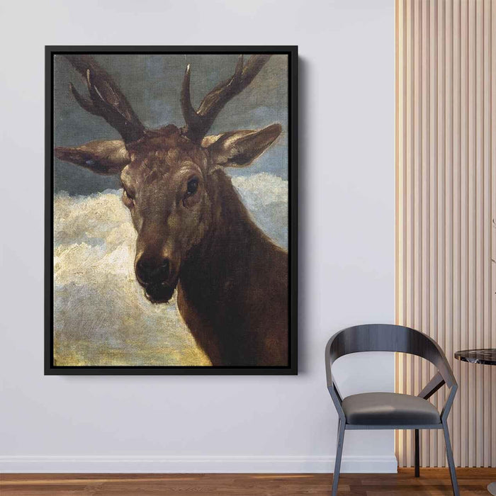 Head of a Stag (1634) by Diego Velazquez - Canvas Artwork