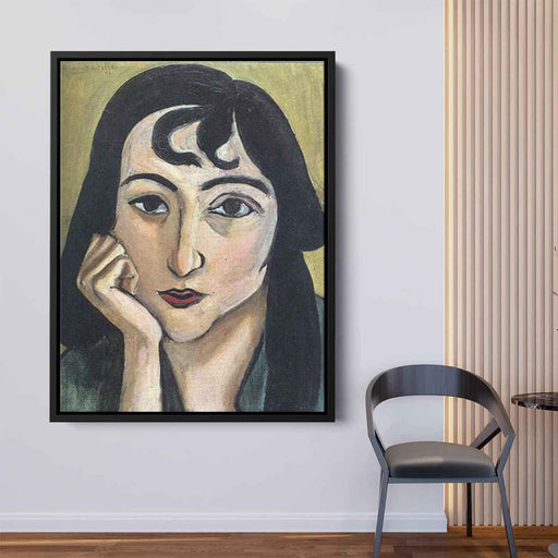 Head of Lorette with Curls (1917) by Henri Matisse - Canvas Artwork