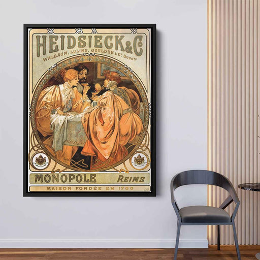 Heidsieck (1901) by Alphonse Mucha - Canvas Artwork