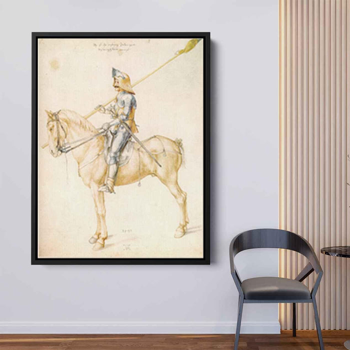 Knight On Horseback (1498) by Albrecht Durer - Canvas Artwork