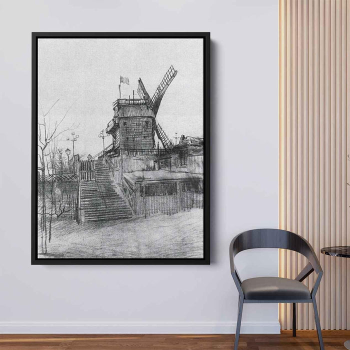 Le Moulin de la Galette (1886) by Vincent van Gogh - Canvas Artwork