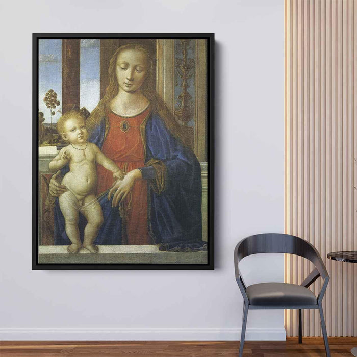 Madonna with Child (1473) by Pietro Perugino - Canvas Artwork