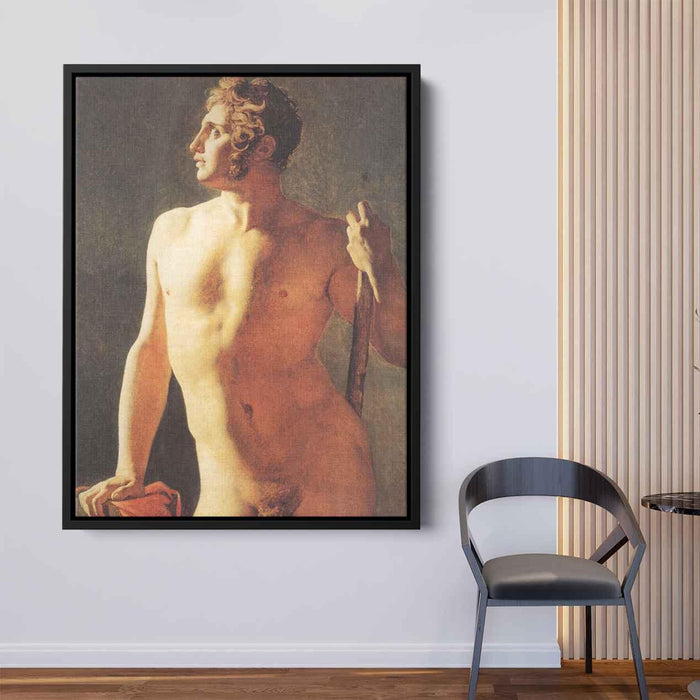 Male Torso (1800) by Jean Auguste Dominique Ingres - Canvas Artwork