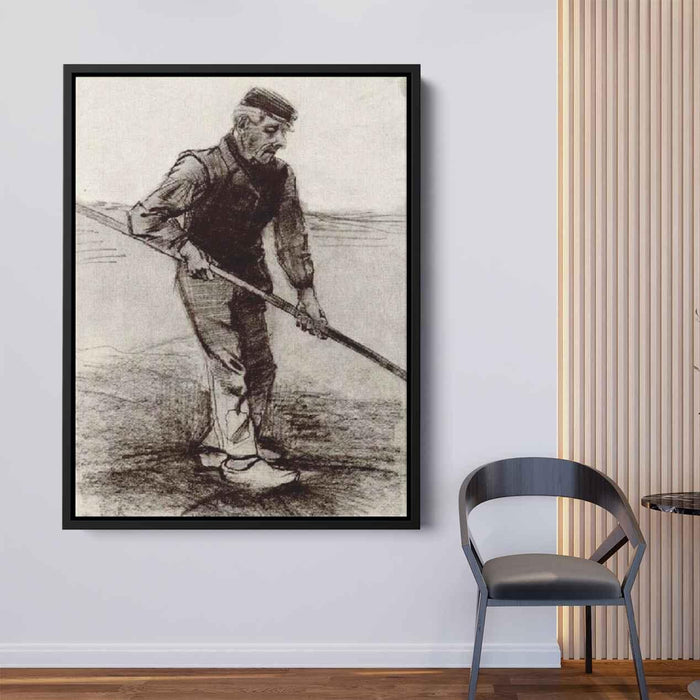 Peasant with a Stick (1881) by Vincent van Gogh - Canvas Artwork