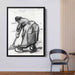 Peasant Woman, Digging, Seen from the Side by Vincent van Gogh - Canvas Artwork