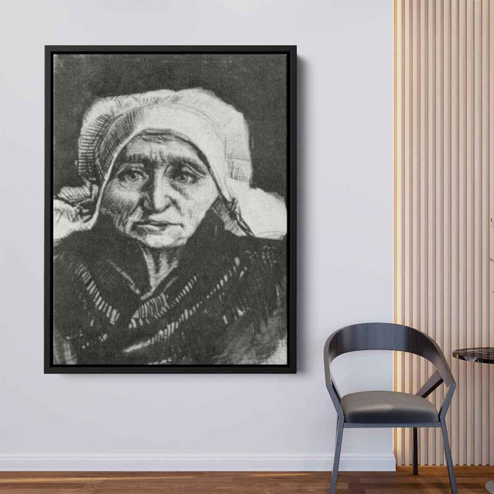 Peasant Woman, Head by Vincent van Gogh - Canvas Artwork