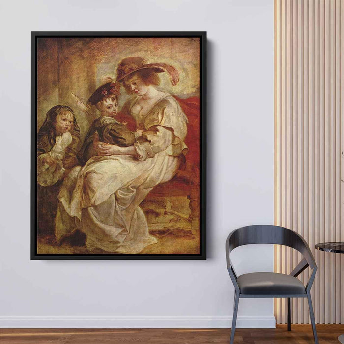 Helene Fourment with her Children (1637) by Peter Paul Rubens - Canvas Artwork