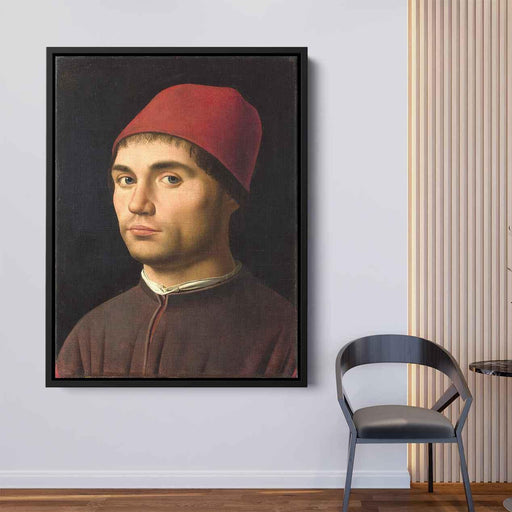 Portrait of a Man (1473) by Antonello da Messina - Canvas Artwork