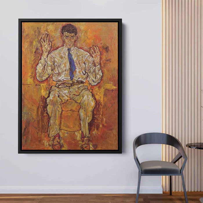 Portrait of Albert Paris von Gutersloh (1918) by Egon Schiele - Canvas Artwork