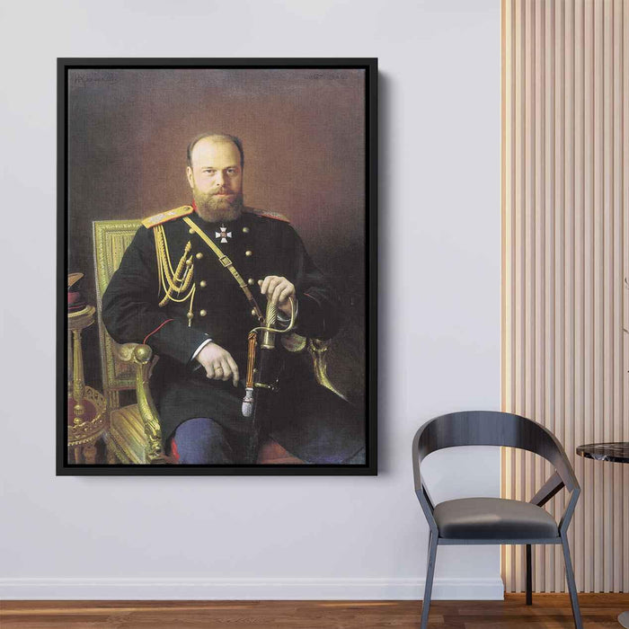 Portrait of Alexander III (1886) by Ivan Kramskoy - Canvas Artwork