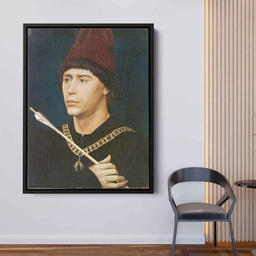 Portrait of Antoine, bastard of Burgundy by Rogier van der Weyden - Canvas Artwork