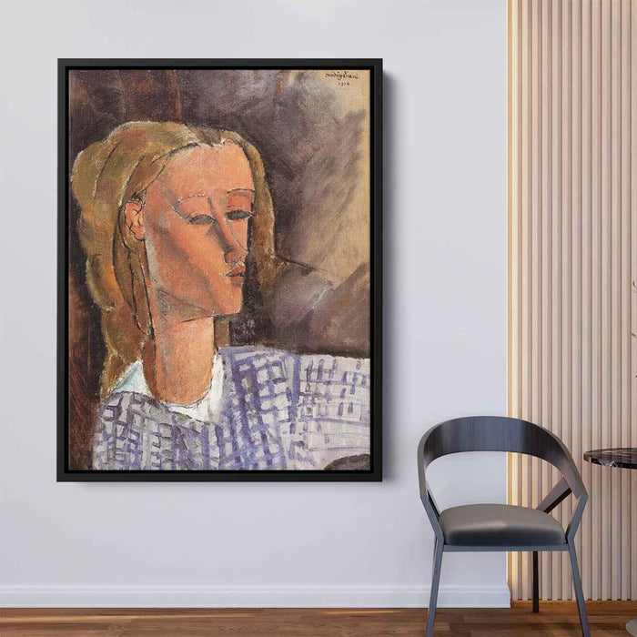 Portrait of Beatrice Hastings (1916) by Amedeo Modigliani - Canvas Artwork