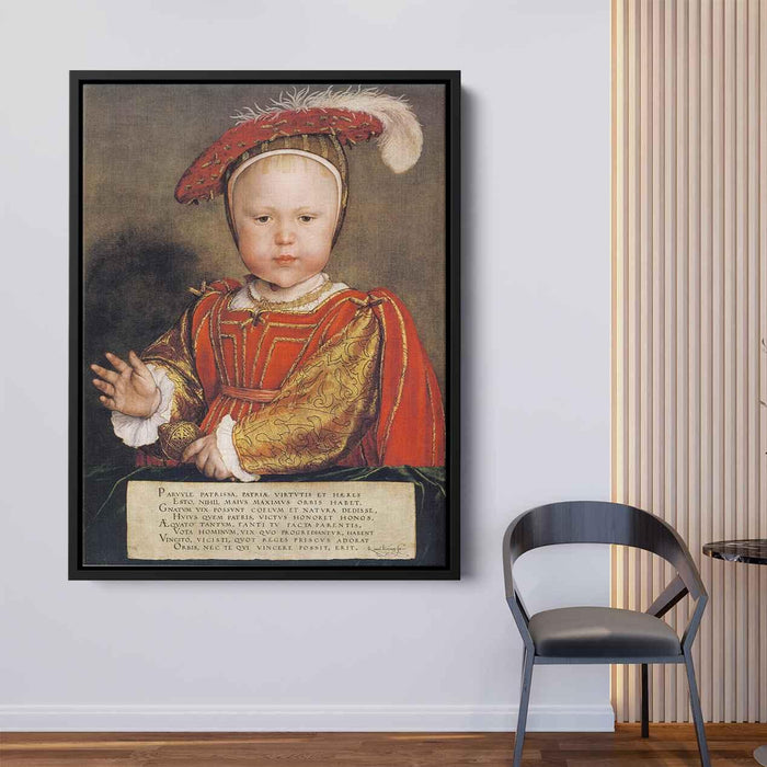 Portrait of Edward VI as a Child (1538) by Hans Holbein the Younger - Canvas Artwork