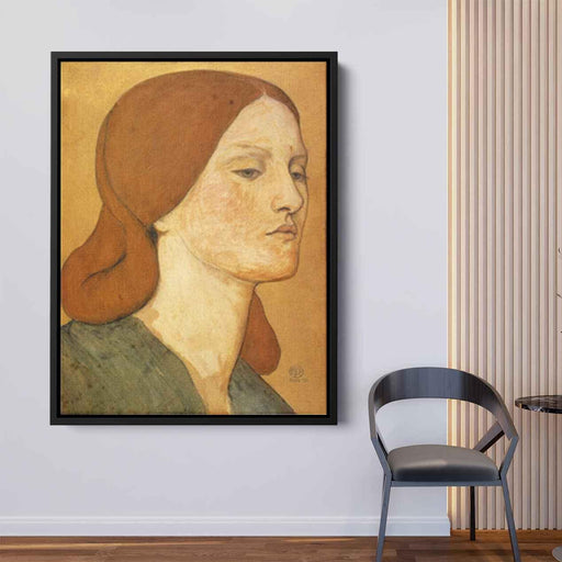 Portrait of Elizabeth Siddal (1865) by Dante Gabriel Rossetti - Canvas Artwork