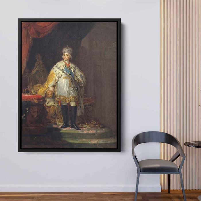 Portrait of Emperor Paul I (1800) by Vladimir Borovikovsky - Canvas Artwork