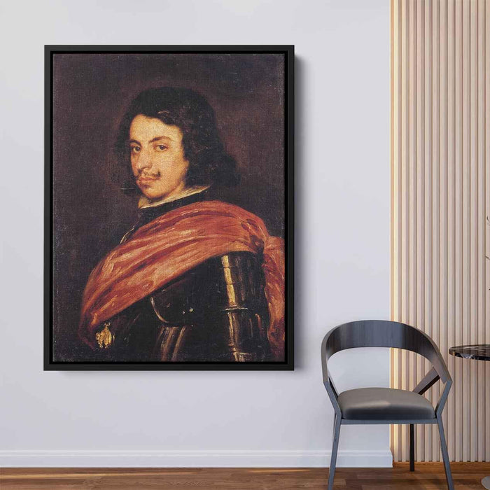 Portrait of Francesco I d'Este (1639) by Diego Velazquez - Canvas Artwork