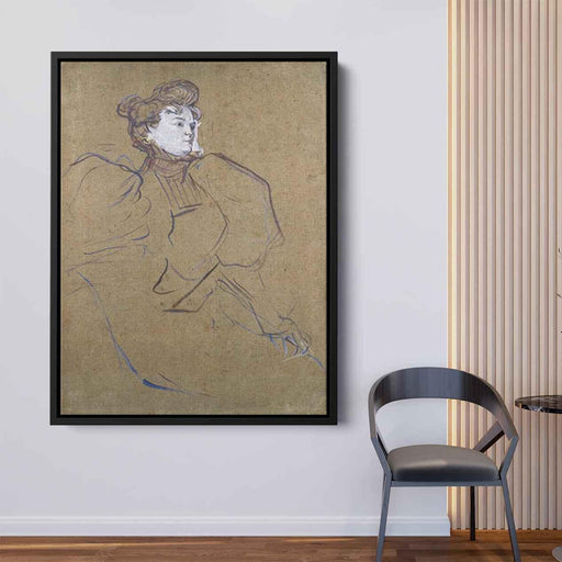 Portrait of Misia Natanson by Henri de Toulouse-Lautrec - Canvas Artwork