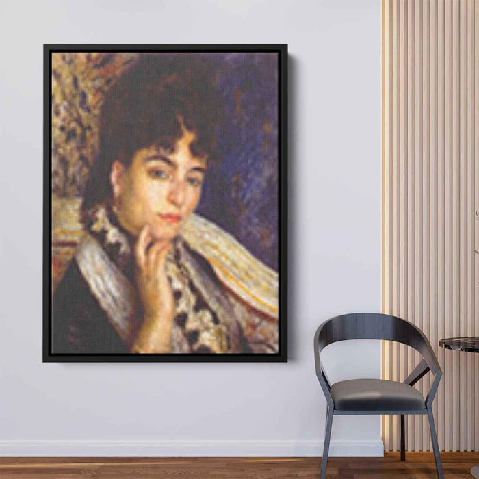 Portrait of Mme. Alphonse Daudet (1876) by Pierre-Auguste Renoir - Canvas Artwork