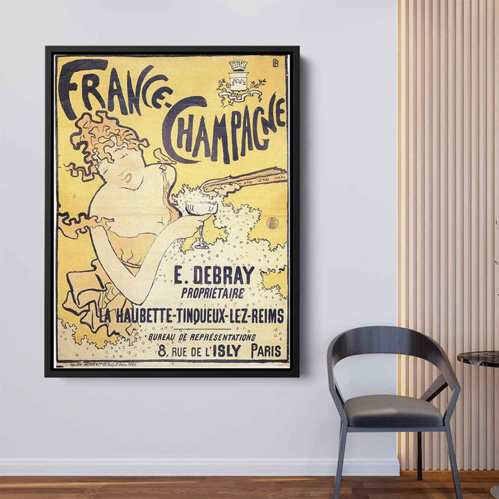 poster advertising France Champagne (1891) by Pierre Bonnard - Canvas Artwork