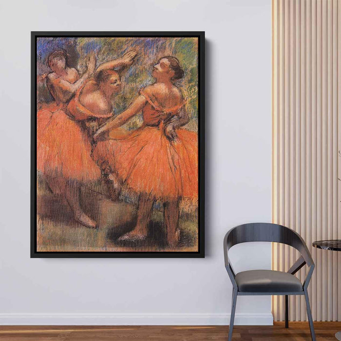 Red Ballet Skirts (1901) by Edgar Degas - Canvas Artwork