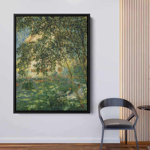 Relaxing in the Garden, Argenteuil by Claude Monet - Canvas Artwork