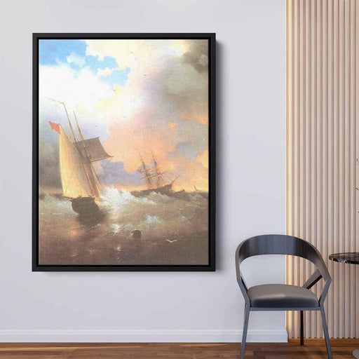 Sailing ship (1870) by Ivan Aivazovsky - Canvas Artwork