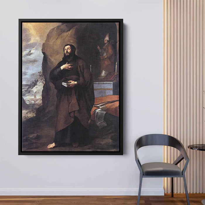 Saint Adelelmus of Burgos (1655) by Bartolome Esteban Murillo - Canvas Artwork