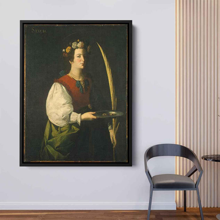 Saint Lucy (1630) by Francisco de Zurbaran - Canvas Artwork