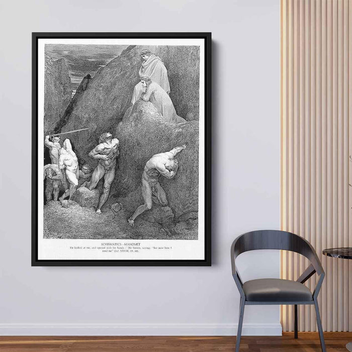 Schismatics--Mahomet by Gustave Dore - Canvas Artwork