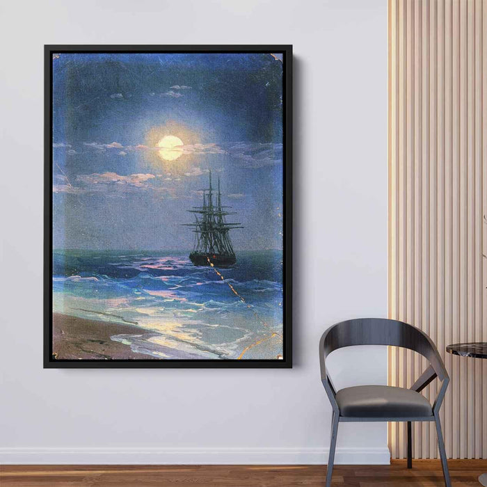 Sea at night by Ivan Aivazovsky - Canvas Artwork