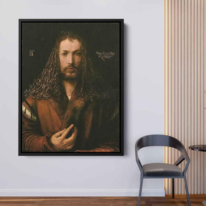 Self-Portrait at the Age of Twenty Eight (1500) by Albrecht Durer - Canvas Artwork