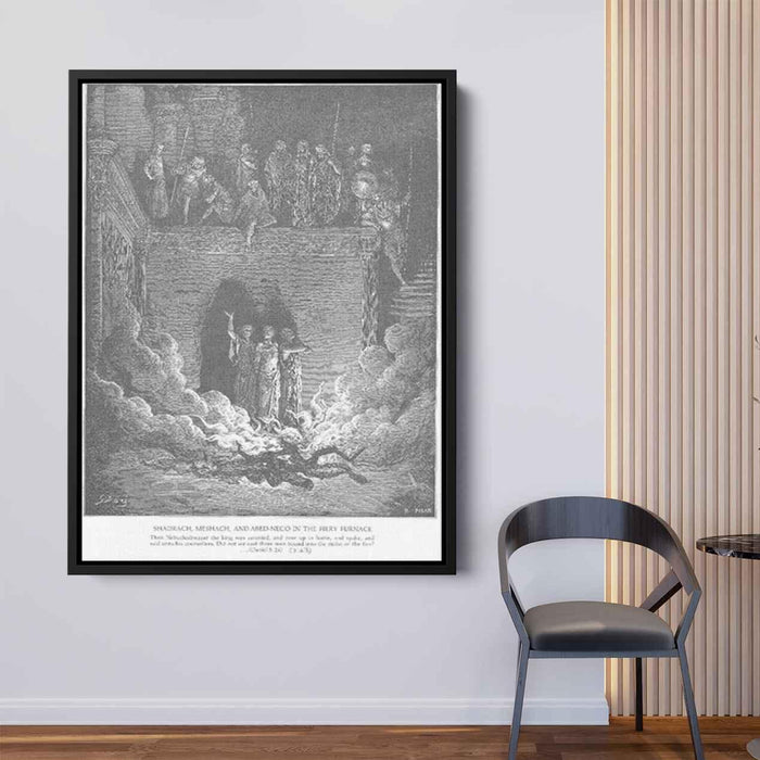 Shadrach, Meshach and Abednego in the Furnace by Gustave Dore - Canvas Artwork