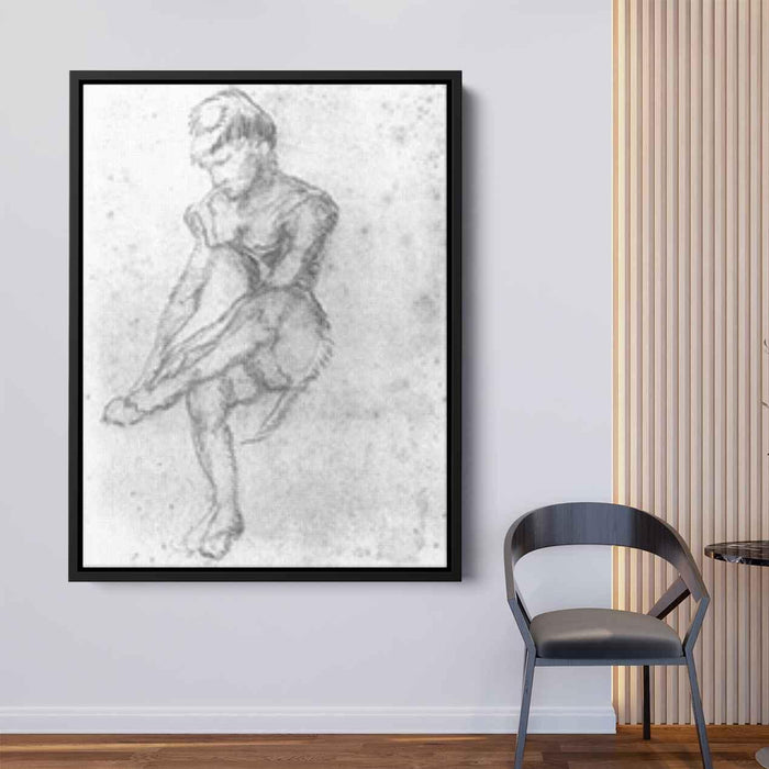 Sketch of a Seated Woman (1888) by Vincent van Gogh - Canvas Artwork