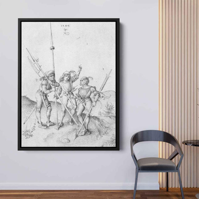 Soldiers (1489) by Albrecht Durer - Canvas Artwork