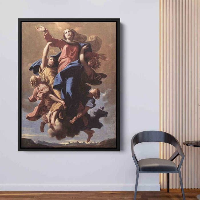 The Assumption of the Virgin (1650) by Nicolas Poussin - Canvas Artwork