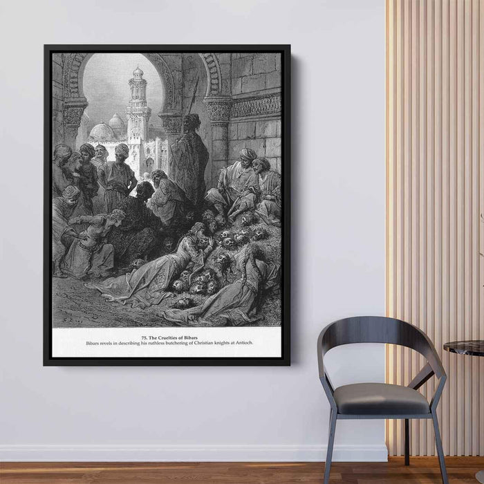 The Cruelties of Bibars by Gustave Dore - Canvas Artwork