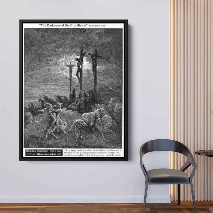 The Darkness At The Crucifixion by Gustave Dore - Canvas Artwork