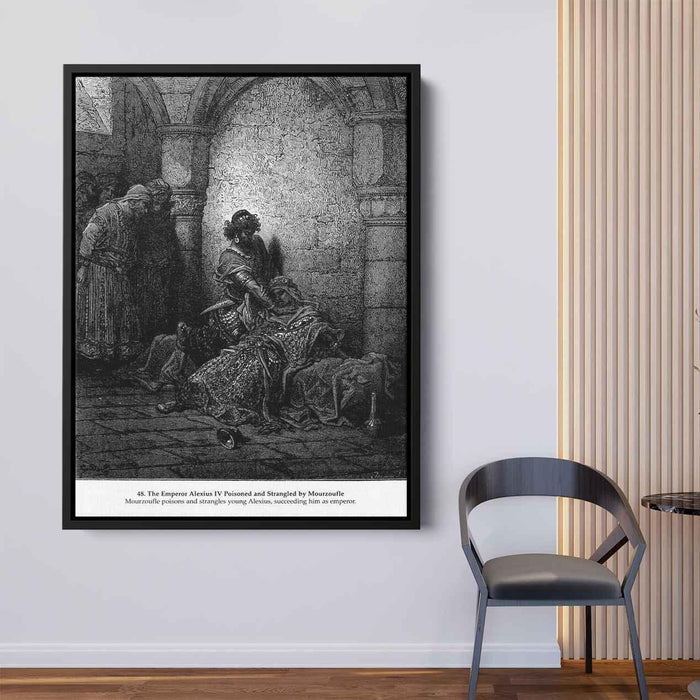 The Emperor Alexius IV Poisoned and Strangled by Mourzoufle by Gustave Dore - Canvas Artwork