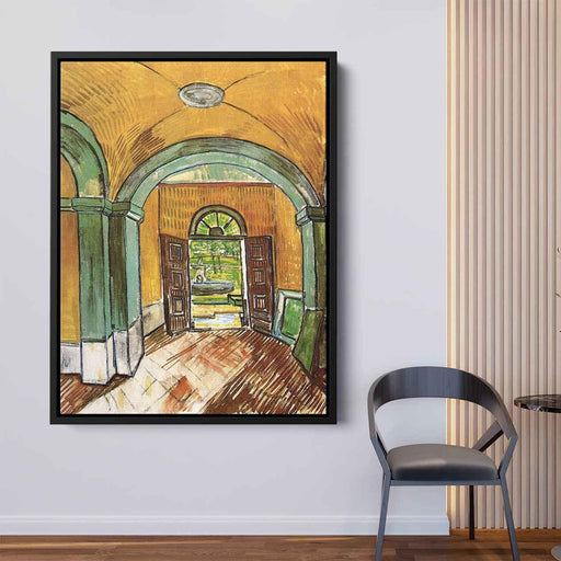The Entrance Hall of Saint-Paul Hospital (1889) by Vincent van Gogh - Canvas Artwork