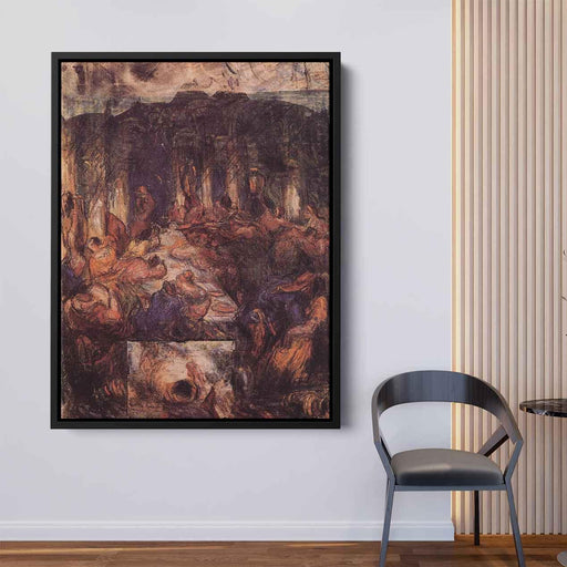 The Feast (1867) by Paul Cezanne - Canvas Artwork