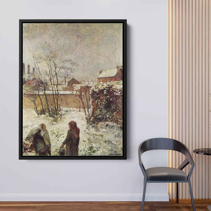 The garden in winter, rue Carcel by Paul Gauguin - Canvas Artwork