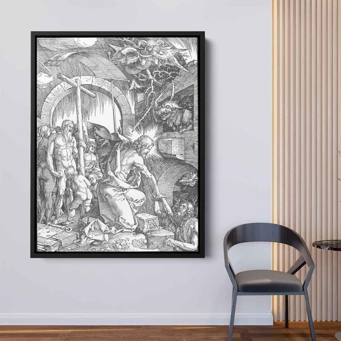 The Harrowing of Hell or Christ in Limbo, from The Large Passion by Albrecht Durer - Canvas Artwork